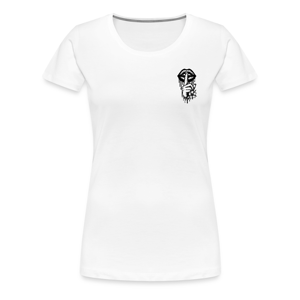 T-SHIRT PREMIUM “SILENCE” – DROP 002 – BLANC - white