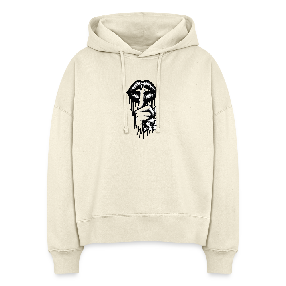 HOODIE “SILENCE” – DROP 002 – ÉDITION CRÈME - natural raw