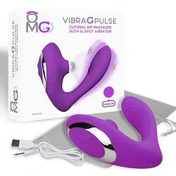 OMG – Vibra G Pulse Stimulateur Clitoridien à Succion + Vibro Point G