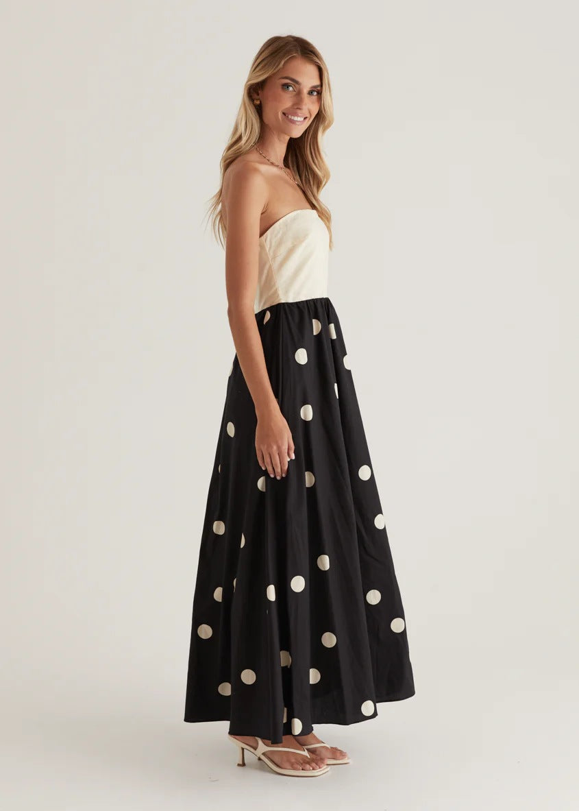 robe bustier "minuit d’été"