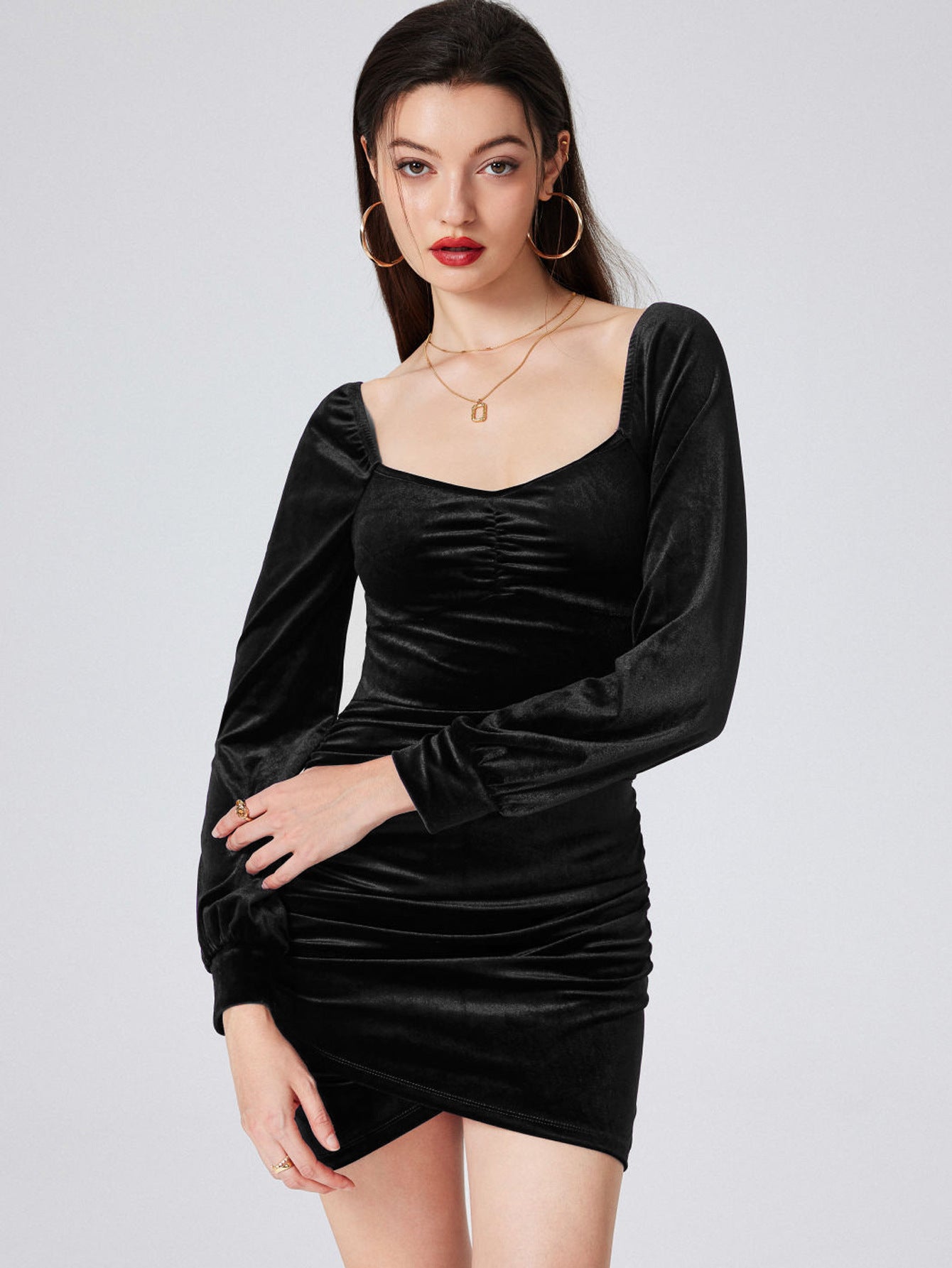 robe velours "minuit précieux"