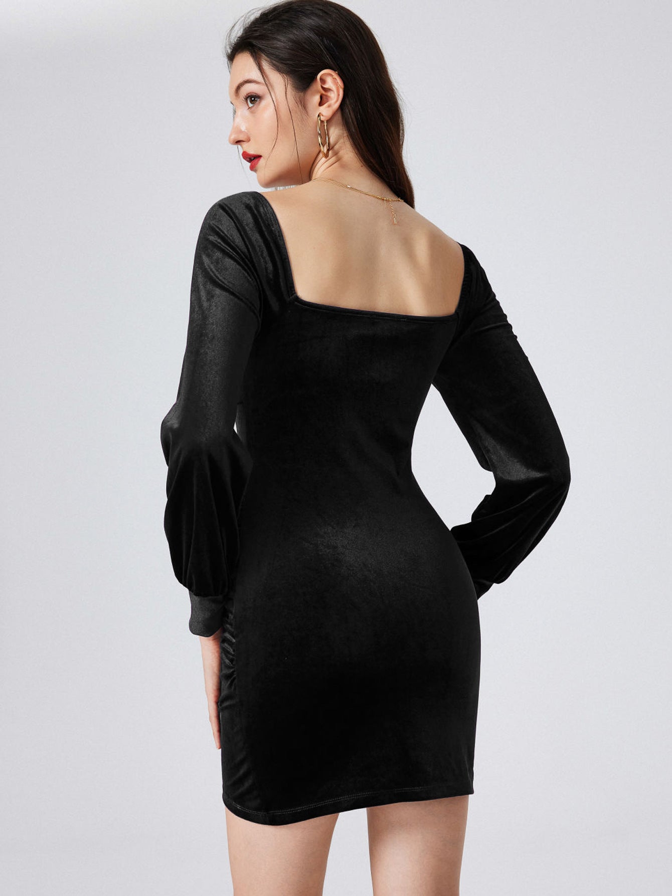 robe velours "minuit précieux"
